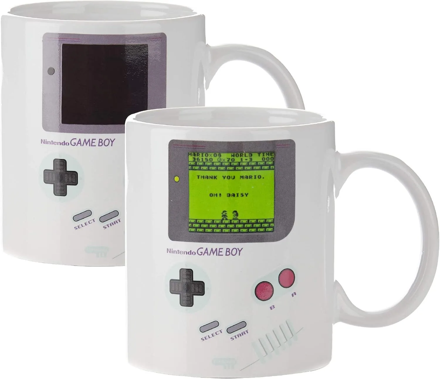 Gameboy Thermoeffekt-Tasse - Offiziell lizenziertes Geschenk für Gamer, Nerds, Nintendo-Fans, Männer & Retro-90er-Jahre-Fans, 290 ml (10 Fl Oz), Schwarz