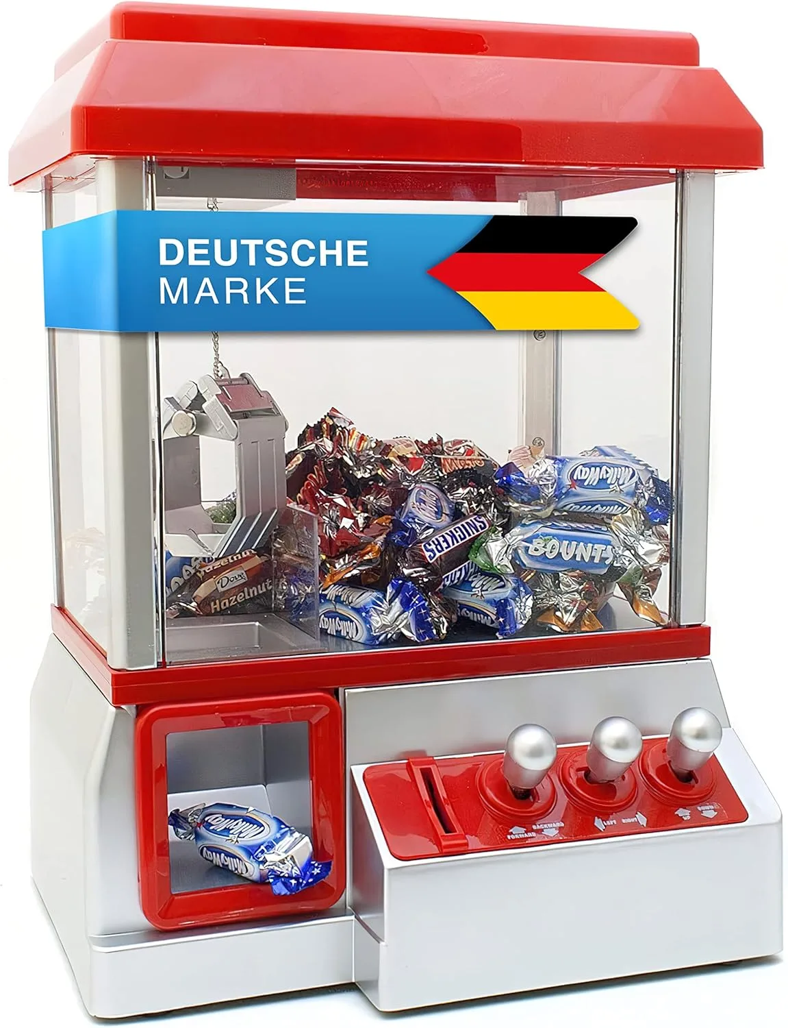 Candy Grabber Süßigkeitenautomat Süßigkeiten Greifautomat Greifer Spielautomat rot