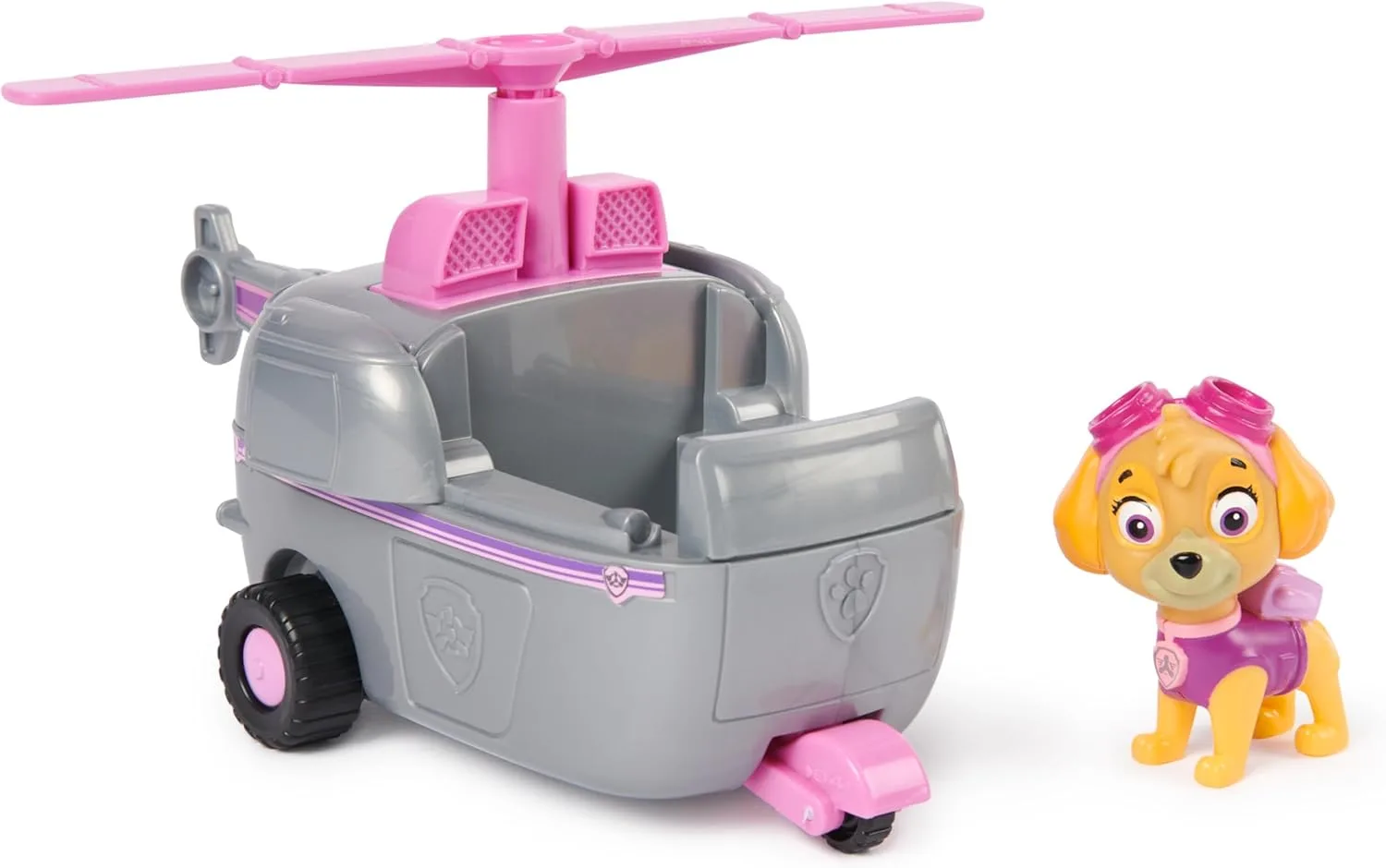 Paw Patrol, Helikopter mit Skye-Figur (Sustainable Basic Vehicle/Basis Fahrzeug), Spielzeug für Kinder ab 3 Jahren