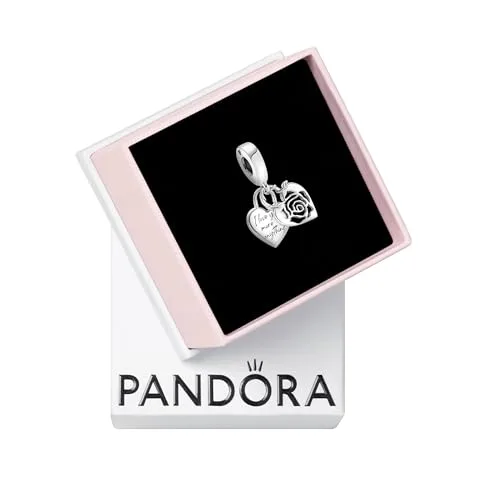 PANDORA Charm Anhänger Herzförmiges Vorhängeschloss Silber 790086C00