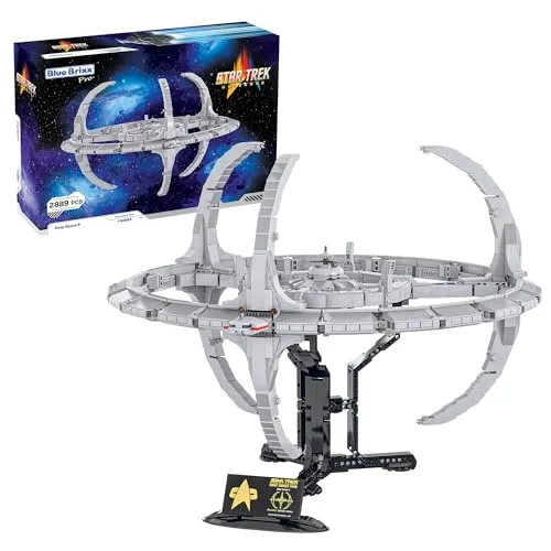 BlueBrixx – Star Trek Station Deep Space Nine – Großformat – Bausatz mit 2889 Klemmbausteinen – 100% kompatibel – ORIGINAL-Lizenz, 104583