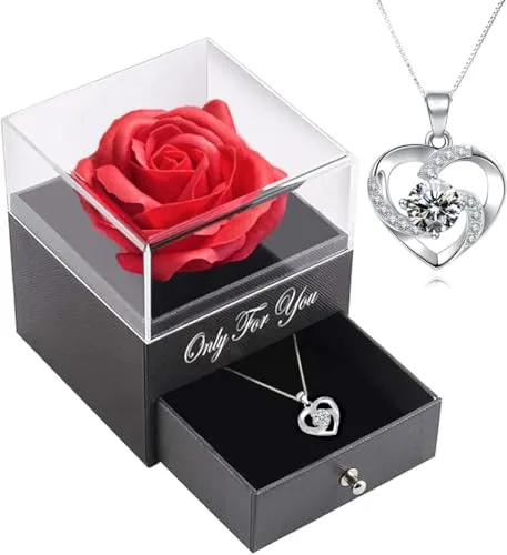 Geburtstagsgeschenk für frauen, Ewige Rosen Geschenk für sie, Blumen Geschenke für Frauen für Weihnachten, Valentinstag, Muttertag, Hochzeitstag, Geburtstagsgeschenk für Mama, Schwester, Freundin