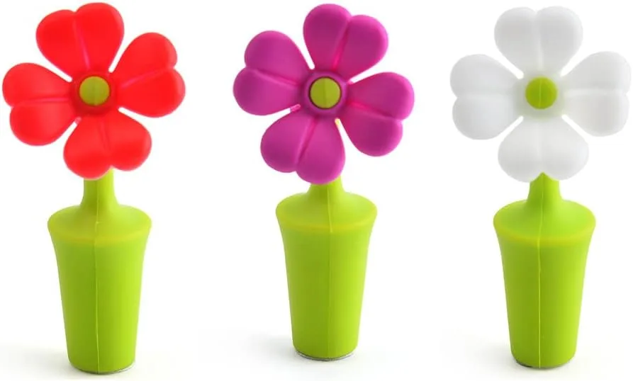 Silikon-Flaschenkorken, 3er-Set, Stopfen für Flaschen, versiegelte Korken, Silikonkorken, Champagner-Sparer.Geschirr