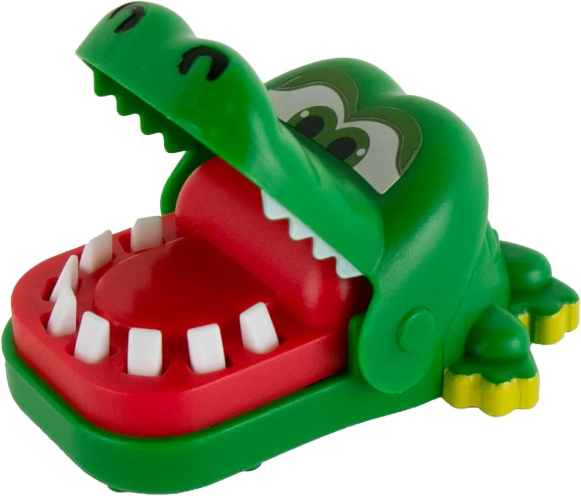 Super Impulse - World's Smallest Miniatur Replik Crocodile Dentist, Krokodil beim Zahnarzt, Croco Doc Retro Geschicklichkeitsspiel für Kinder und Erwachsene ab 6 Jahre