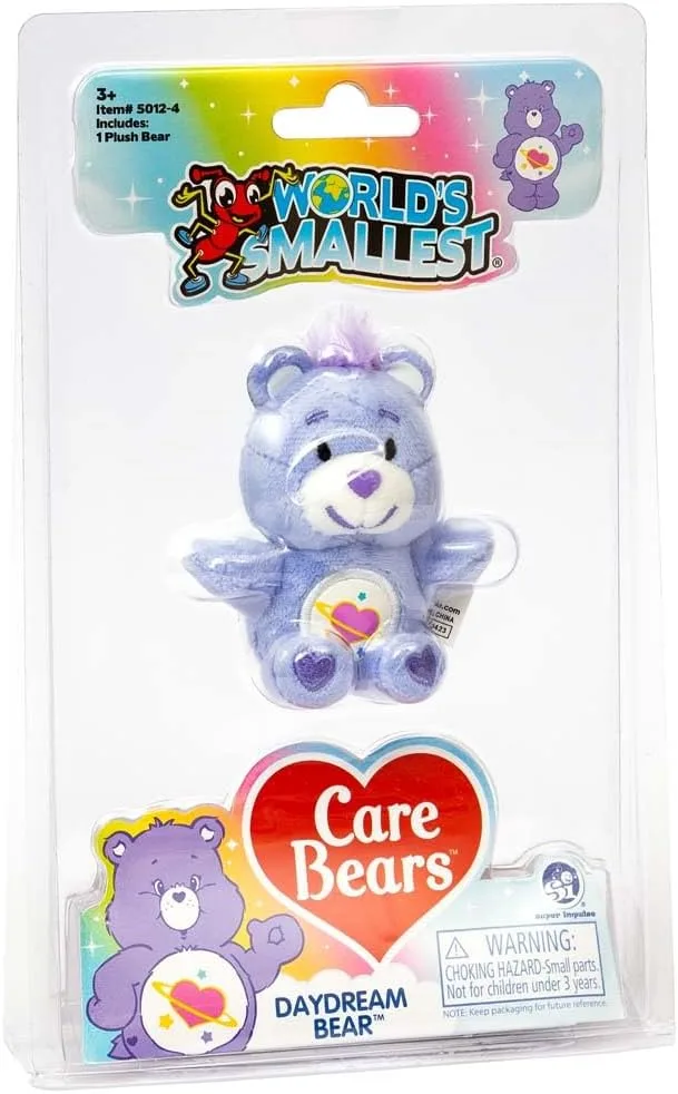 Super Impulse - Worlds Smallest Miniatur Replik Care Bears (Series 4) - die superweichen Glücksbärchis, Plüschbär im Mini-Format, sortierte Charaktere zum Sammeln, ab 3 Jahre