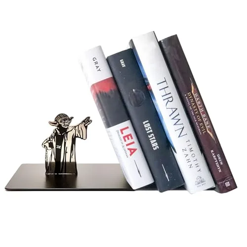 Master Yoda Force Metallbuchstütze, doppelseitiger Druck Yoda Muster, kreatives Geschenk für Star War Liebhaber