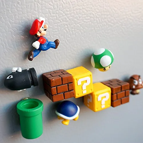Kühlschrankmagnet, Regerly 10 Stück dekorativ Super Mario Kühlschrankmagnet niedlich dekorativ für das Thanksgiving für Zuhause Büroschränke