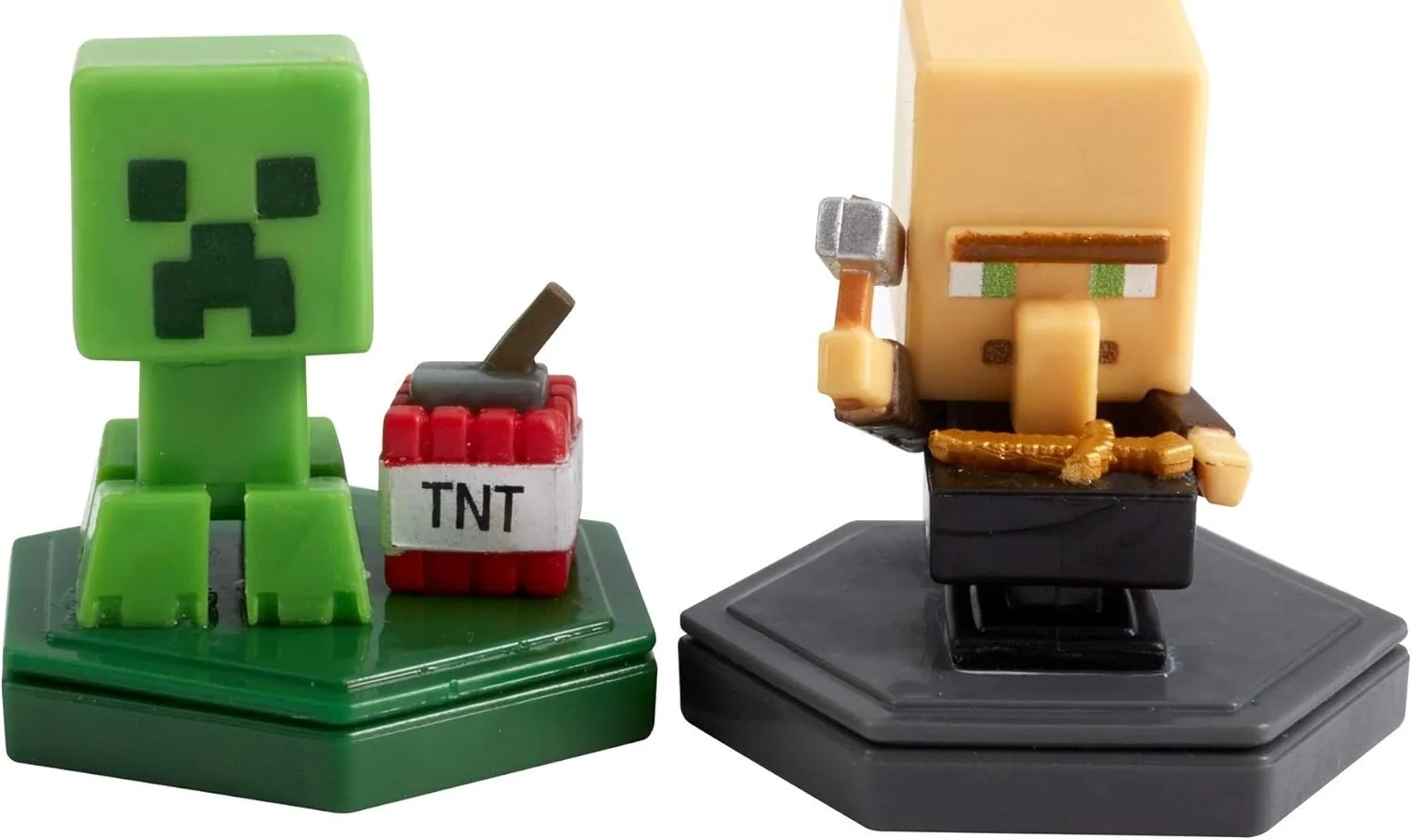 Mattel Set Minecraft Earth Boost Mini 5 cm beige/grün 2-teilig