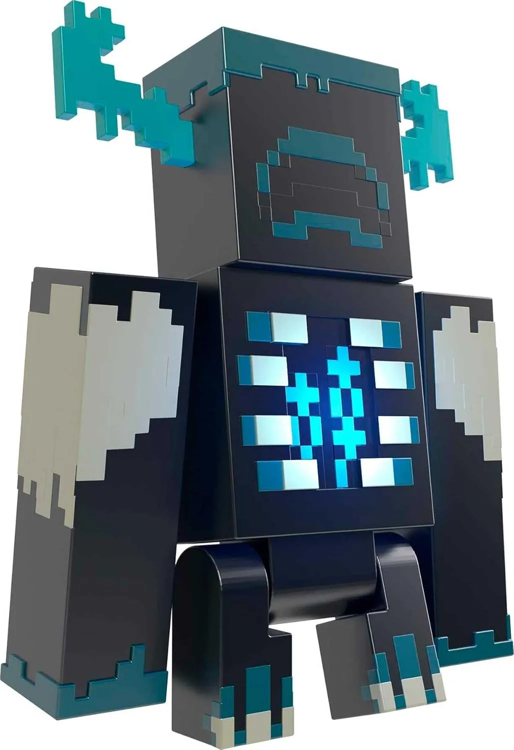 MINECRAFT Wärter Figur - Actionfigur mit Lichtern, Geräuschen und Angriffsmodus, für abenteuerlustige Videospieler und Fans ab 6 Jahren, HHK89, Black - Guardiano