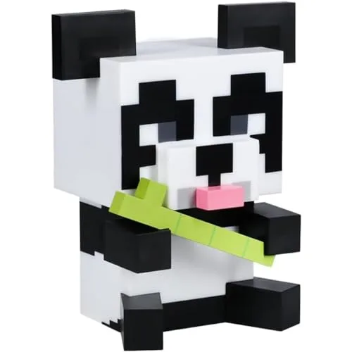 Minecraft Panda Licht - Offiziell lizenziertes Merchandise, tragbares Nachtlicht & Gaming-Raum-Dekor für Kinder, Geschenk für Gamer, batteriebetrieben