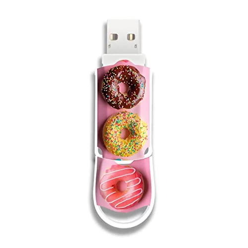 Integral 128GB XPression USB 3.2 Stick im Donut-Design – Cooler und ausgefallener Speicherstick, Externer Speicher für Arbeit, Studium und Freizeit