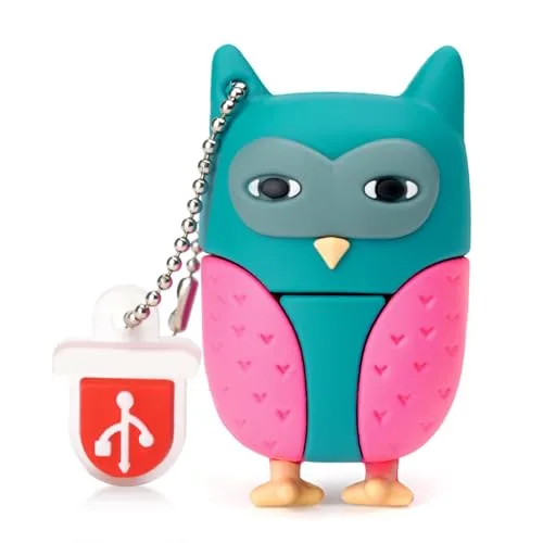 BORLTER CLAMP 32GB USB-Stick Niedlicher USB-Flash-Laufwerk Cartoon Eule geformt USB-Speicher Stick Neuheit USB-Laufwerk Pendrive