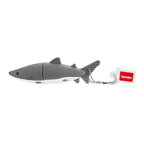 GARRULAX USB Stick, Premium USB 2.0, High Speed Niedliches Cute Cartoon Silikon 8GB / 16GB / 32GB USB-Flash-Laufwerk Wasserdicht Memory Stick Speicherstick(32GB, Shark)