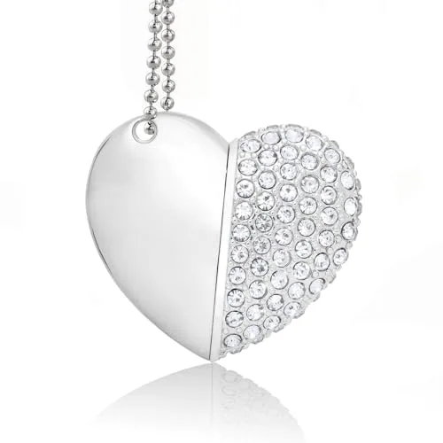 BORLTER CLAMP USB-Stick 32GB USB 2.0 Speicherstick USB-Flash-Laufwerk zum Externe Datenspeicherung Niedliches Liebe Form Neuartiges Pendrive