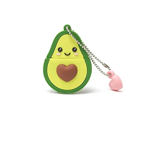 Legami - USB-Stick 3.0, 32 GB, ultraschnell, Gehäuse aus weichem PVC, 4 x 4,8 cm, Avocado-Motiv