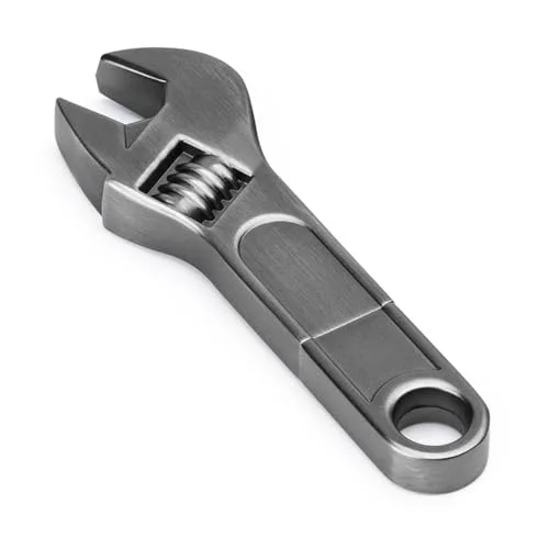 BORLTER CLAMP USB Stick 32GB, USB-Flash-Laufwerk Memory Stick Retro Metal Wrench Shaped Pendrive für Externe Datenspeicherung, Schwarz
