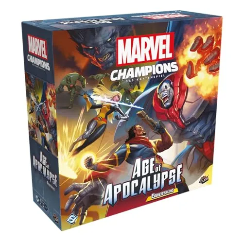 Fantasy Flight Games, Marvel Champions: LCG – Age of Apocalypse, Kampagnen-Erweiterung, Expertenspiel, Kartenspiel, 1-4 Spieler, Ab 12+ Jahren, 30 Minuten je Spieler, Deutsch
