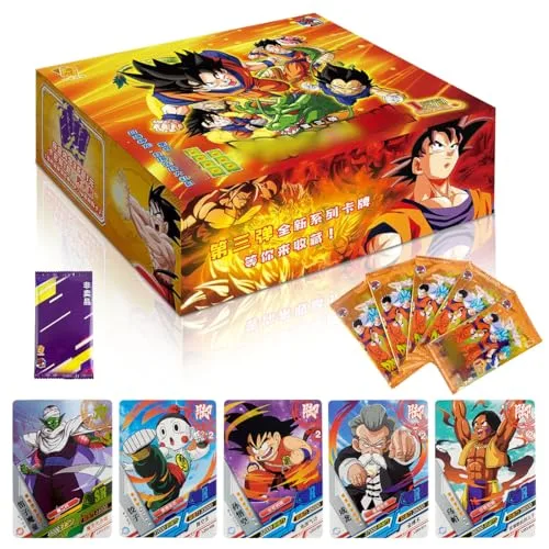 Anime Karten, 36 Packs Sammelkarten, Anime Kartenspiel für Fans, Kinder, Teenager und Erwachsene, Cartoon Trading Card Sets als Geschenk für Geburtstag, Weihnachten (5 Karten/Pack)