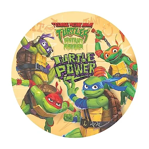 dekora - Essbare Kuchen Deko Geburtstag - Essbares Tortenbild für Kinder - Essbarer Tortenaufleger Ninja Turtles | 20 cm Durchmesser