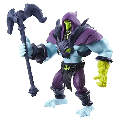 Masters of the Universe HBL67 - He-Man and the Masters of the Universe Skeletor Actionfigur, MOTU-Actionfigur basierend auf der Zeichentrickserie zum Nachspielen, bewegliche Kampffigur, ab 4 Jahren