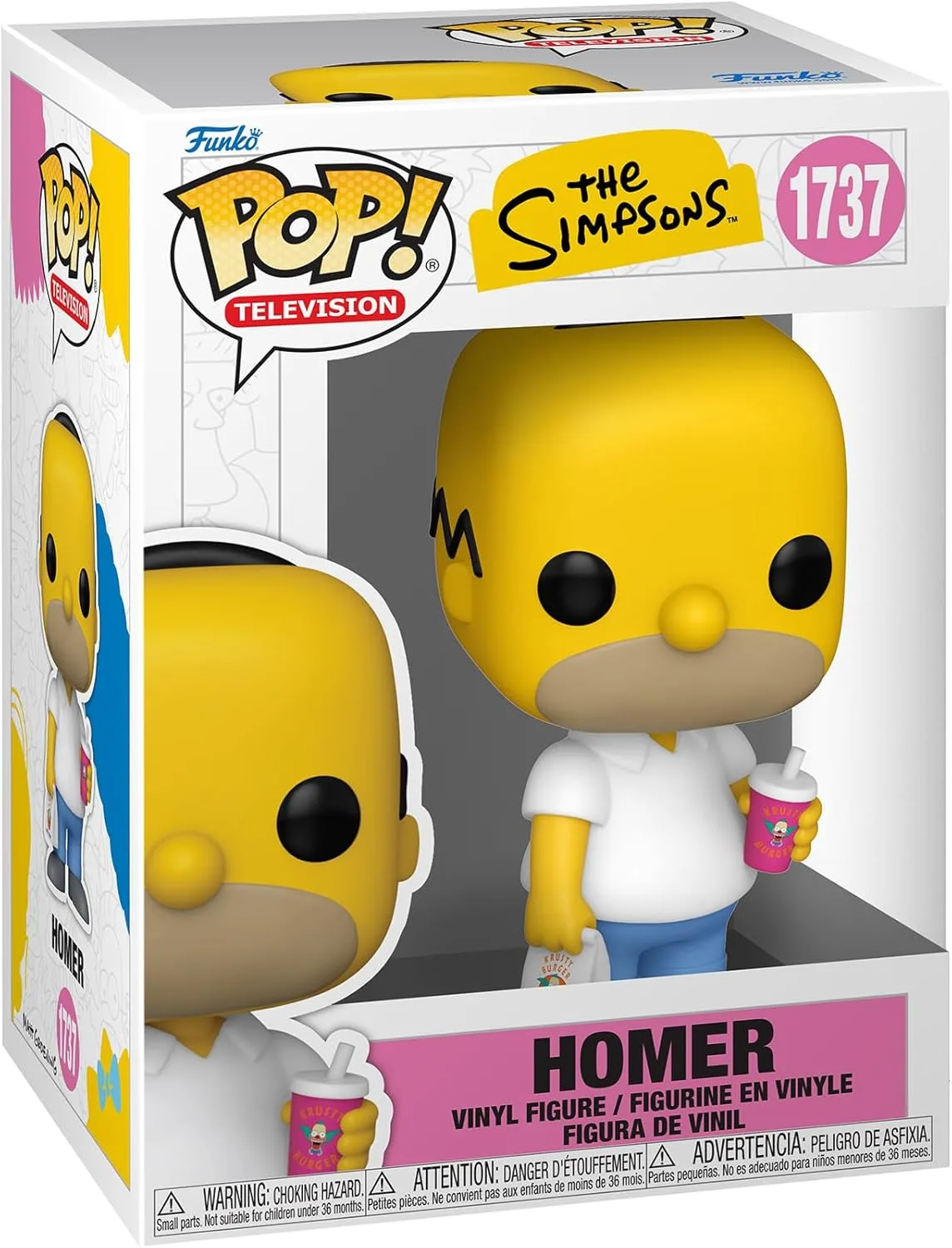 Funko Pop! TV: Simpsons 1- Homer Simpson - The Simpsons - Vinyl-Sammelfigur - Geschenkidee - Offizielle Handelswaren - Spielzeug Für Kinder und Erwachsene - TV Fans - Modellfigur Für Sammler