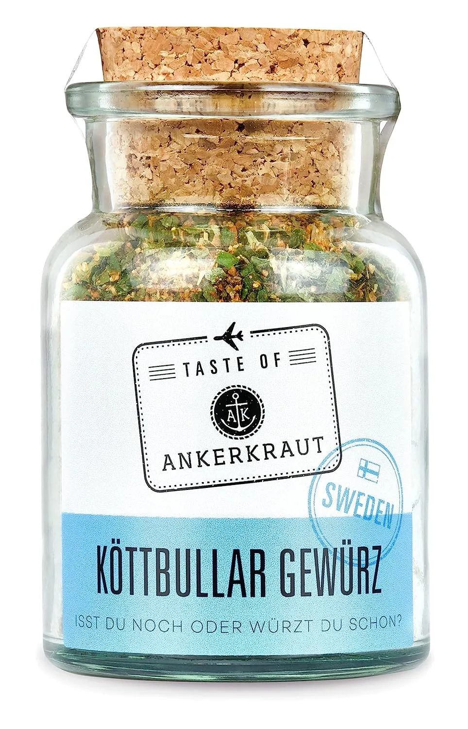 Ankerkraut Köttbullar Gewürz, Mischung würzender Zutaten aus Schweden, Hackbällchen selber machen, 100 g im Korkenglas