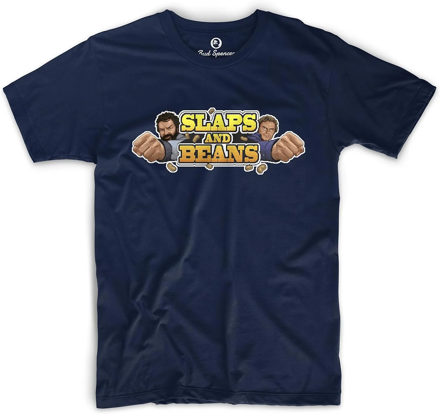 Bud Spencer Slaps and Beans Terence Hill Videogame - offizielles T-Shirt (Navy blau)