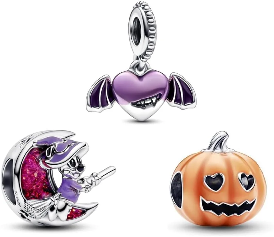 TCZNAF Halloween Charms Familie Anhänger für Armband Charm Bead Pendant für Europäische Armbänder Halsketten Schmuck Geschenk Damen