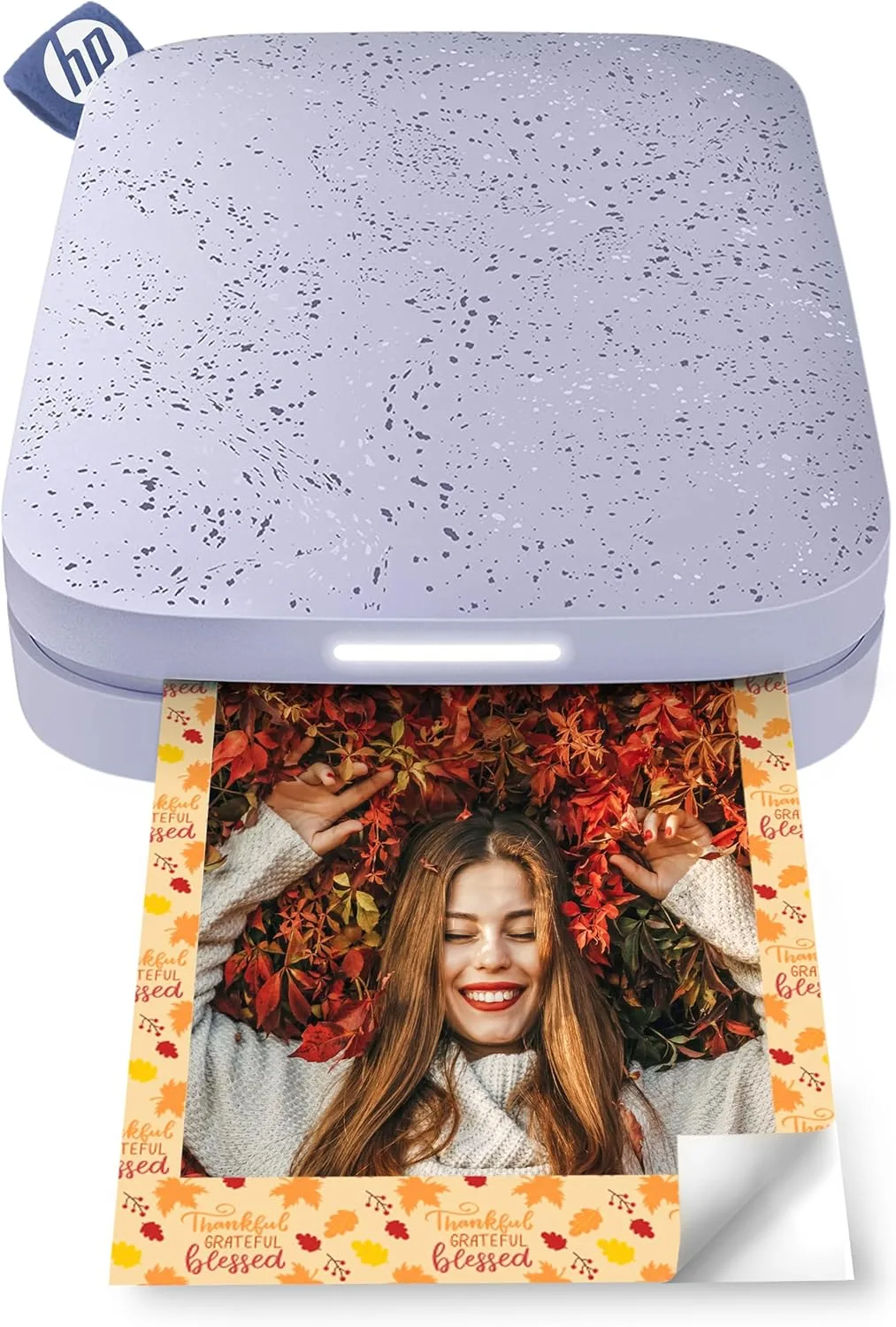 HP Sprocket 2x3" Sofortbilddrucker für Smartphones - Tragbarer, kabelloser Farbdrucker - Zink-Fotopapier mit Kleberückseite - Drucke von kompatiblen iOS- & Android-Geräten per Bluetooth-App - Lila