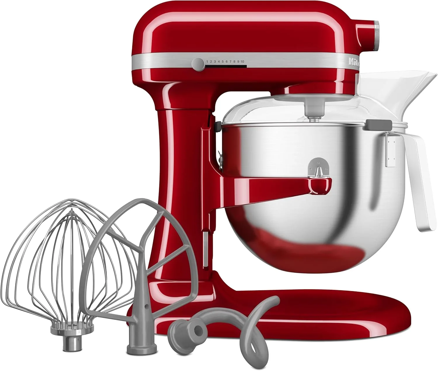 KitchenAid HEAVY DUTY KÜCHENMASCHINE MIT SCHÜSSELHEBER 6,6 L - EMPIRE ROT 5KSM70JPXEER