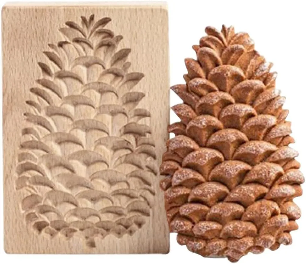 Ausstechformen für Plätzchen und Kekse, Holz-Keksformen, Cookie Cutter Set (A)