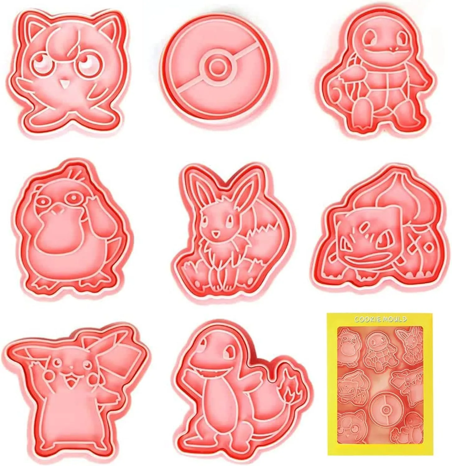 8 Stück Keksausstecher Kinder, 3D Plätzchenausstecher, Keks Ausstechform Set, Ausstecher Kunststoff, 3D Ausstecher Set, Cookie Cutter, für Keksteig, Fondant, Donut, Kuchendekoration