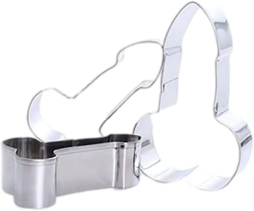 Ausstechformen-Set, Edelstahl, FüR Kekse, Fondant, Backform, DIY, Penis-Ausstechformen, Keksausstecher, PläTzchenformen, Kuchen-Fondant-Backform, Penis-Keksform, DIY Backen, Ausstechformen, 3 StüCk