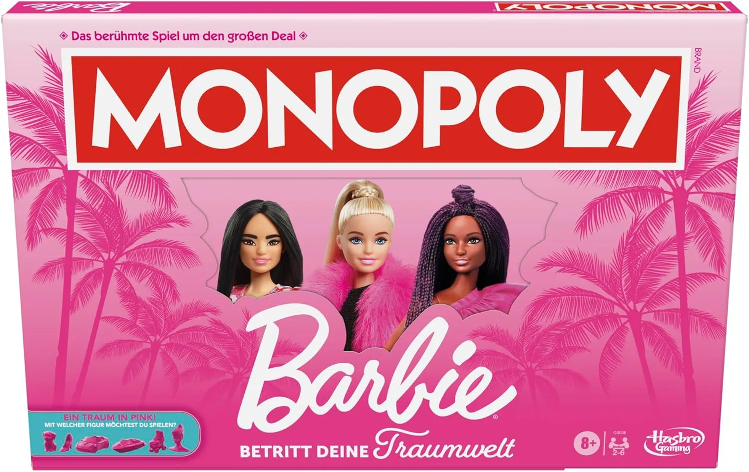 Monopoly Barbie Edition, das Klassische Brettspiel inspiriert von Barbies Traumwelt und ihren Abenteuern, originelles für Kinder und Teenager