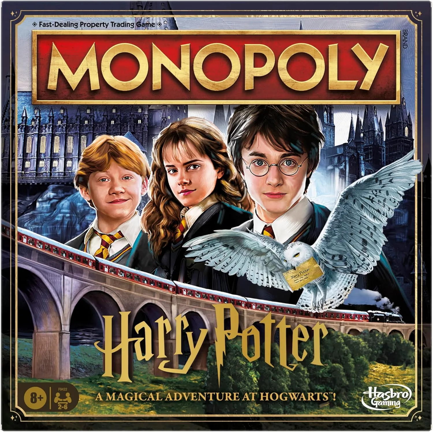 Hasbro Gaming Monopoly Harry-Potter-Edition, Brettspiel für Kinder ab 8 Jahren, Strategiespiele für 2-6 Spieler, Kinder und Erwachsene