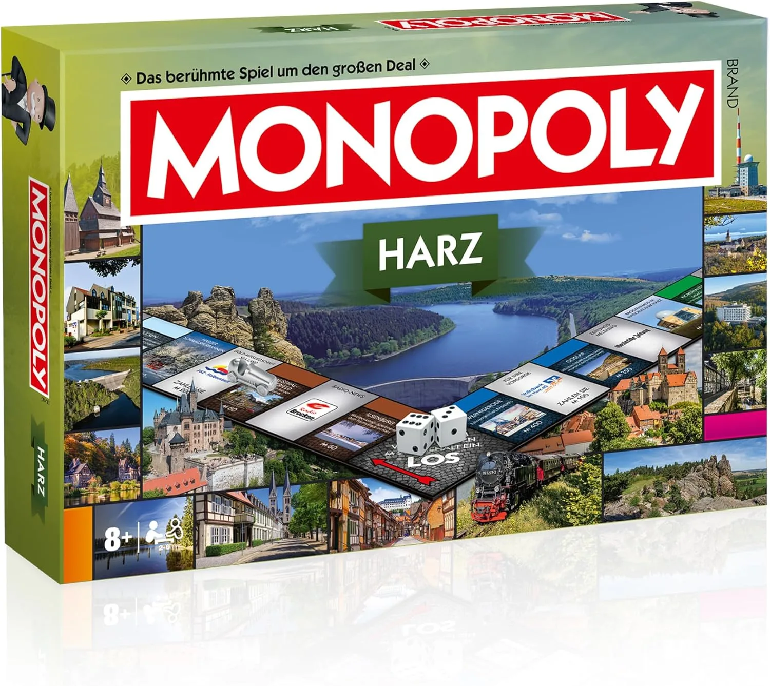 Monopoly Harz – Regional-Edition von Winning Moves | Brettspiel mit Harz-Städten & Sehenswürdigkeiten | Familienspiel für 2–6 Personen ab 8 Jahren | Geschenkidee & Souvenir