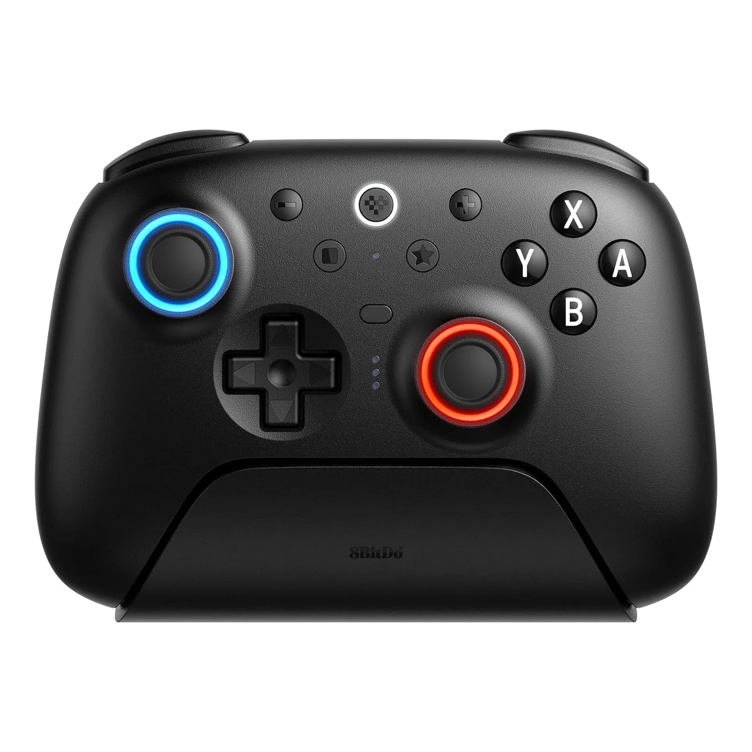 8BitDo Ultimate 2 Bluetooth Controller for Switch & Windows PC, Switch Pro Controller with TMR Joysticks, Switchable Hall Effect/Tactile Triggers, Vibration and Motion Control, RGB Fire Ring, Black