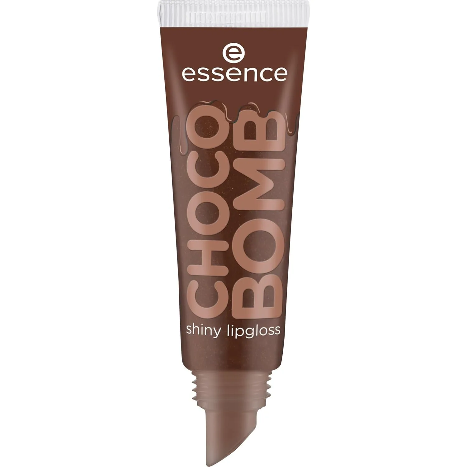 essence CHOCO BOMB shiny lipgloss, Nr. 01, Braun, natürlich, glänzend, strahlend frisch, schimmernd, vegan, ohne Konservierungsstoffe, ohne Parabene, ohne Mikroplastikpartikel, 1er Pack (10ml)