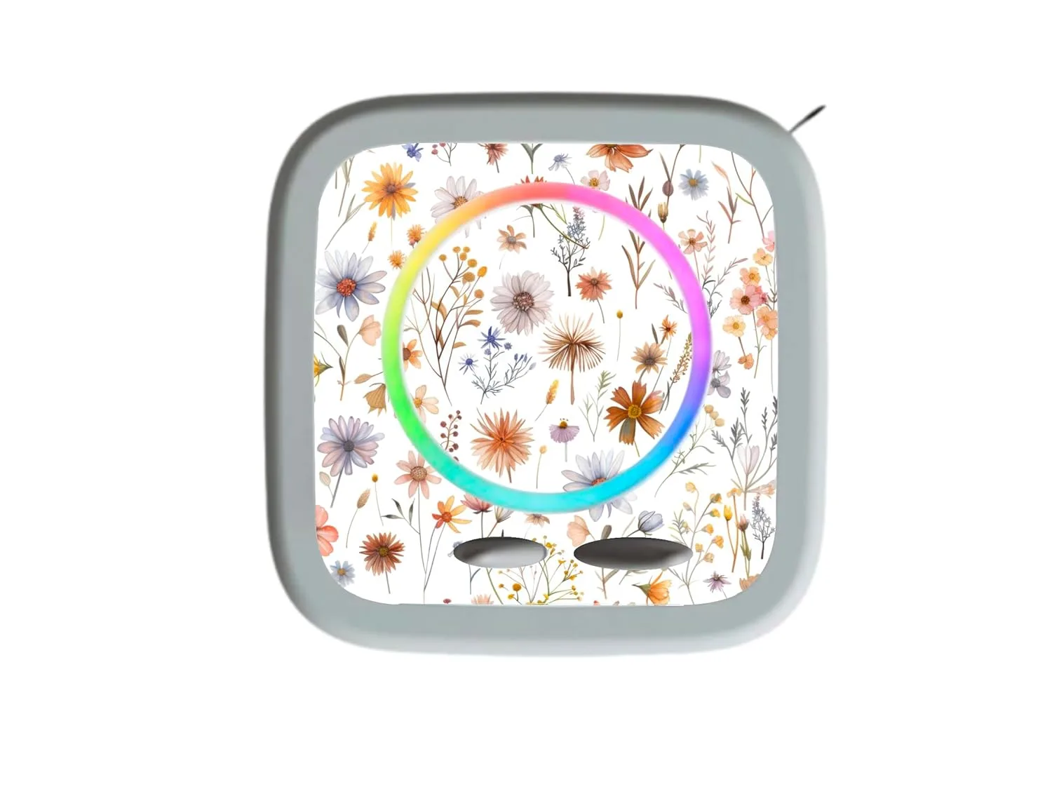 Schutzfolie für Toniebox - Toniebox Schutzfolie - Aufkleber Toniebox - hergestellt in Deutschland (Mit Glitzer, Boho Blumen, Toniebox 2 Folie)