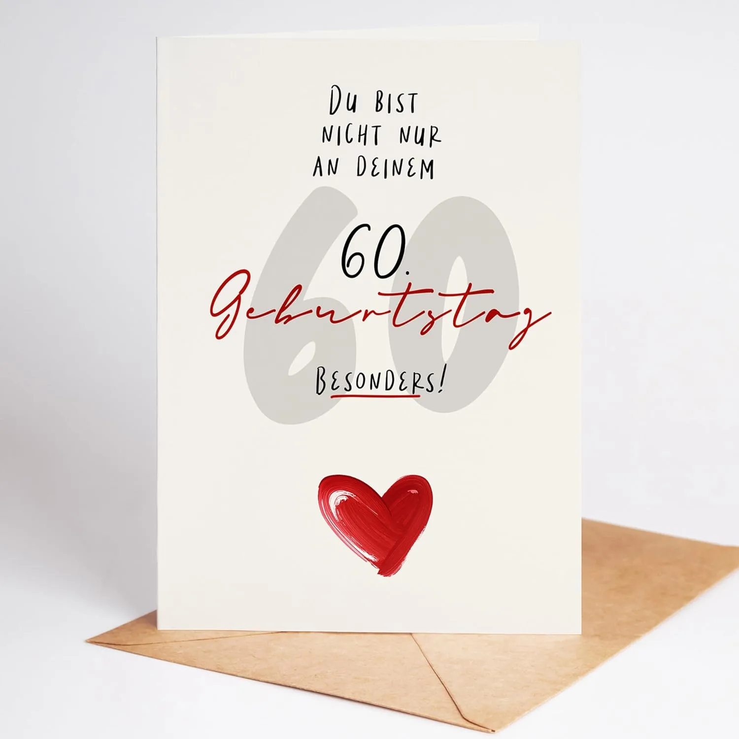 Lovely Cards - Geburtstagskarte 60 Frau Mann - Geschenk 60 Geburtstag Frau - Geburtstagskarten für Frauen - 60.ter Geburtstag - Karte 60 Geburtstag - Glückwunschkarte (DIN-A6)