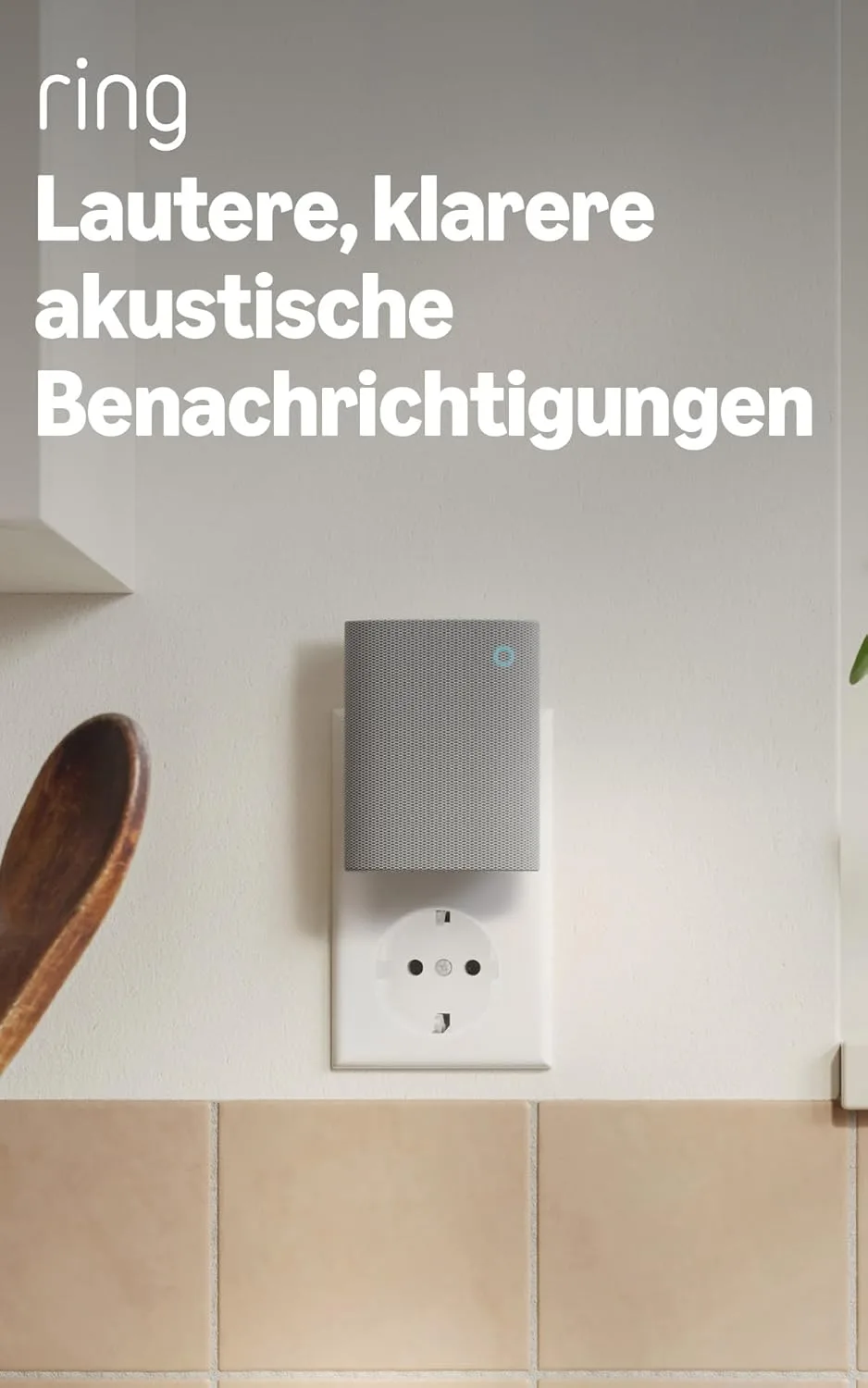 Ring Chime (neueste Generation) | Optimierte akustische Benachrichtigungen für Ring-Videotürklingeln und -Sicherheitskameras | Bluetooth und WLAN | Steckerfertig zur Selbstinstallation