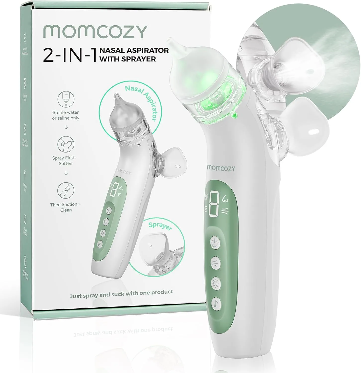 Momcozy BN07 Nasensauger Baby, Baby Nasal Aspirator, kinder nasensauger