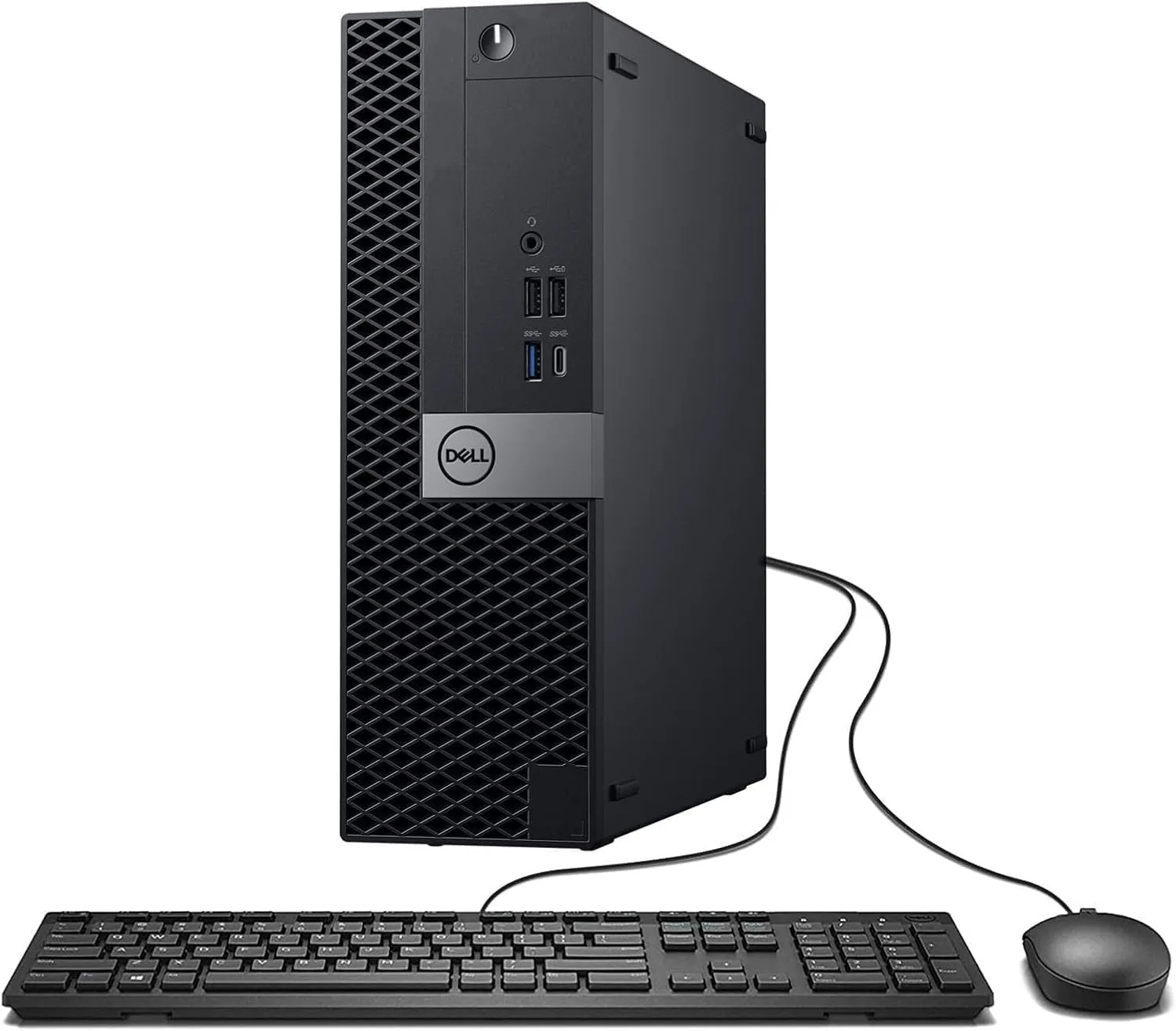 Dell Optiplex 7050 SFF Desktop-PC, Intel Core i5-6600, 16 GB RAM, 512 GB SSD, WiFi, Bluetooth, US-Tastatur, Windows 11 Pro (Generalüberholt)