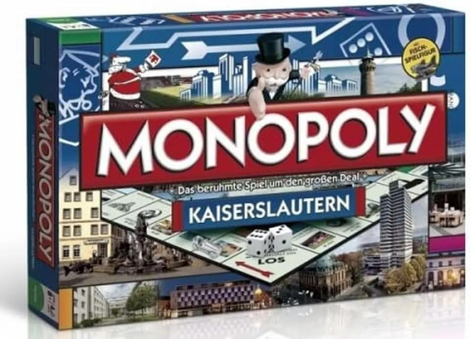 Winning Moves - Monopoly Kaiserslautern Stadt Edition - Das berühmte Spiel um den großen Deal!
