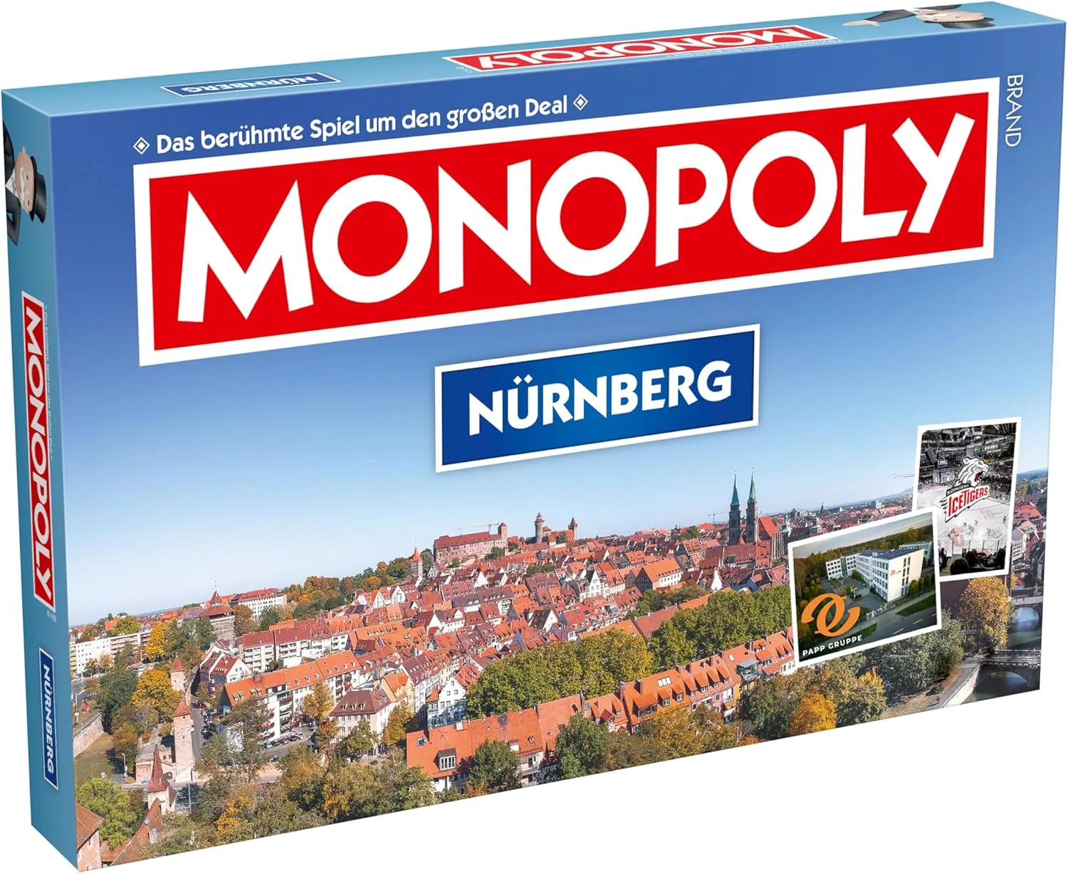Winning Moves Monopoly Nürnberg Edition - Monopoly Städte-Edition - Familienspiele Strategie Brettspiele Nürnberg - 2+ Spieler ab 8+ Jahren - Deutsch