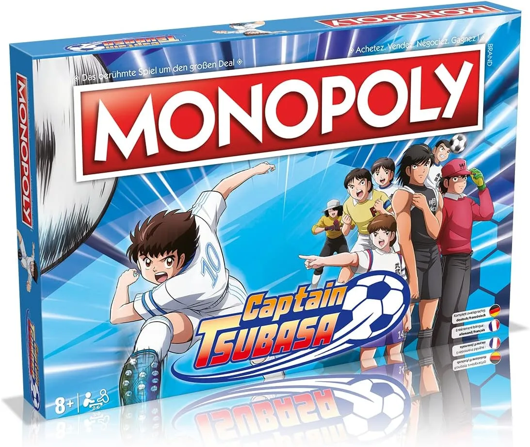 Winning Moves - Monopoly - Captain Tsubasa - Brettspiel - Alter 8+ - Deutsch