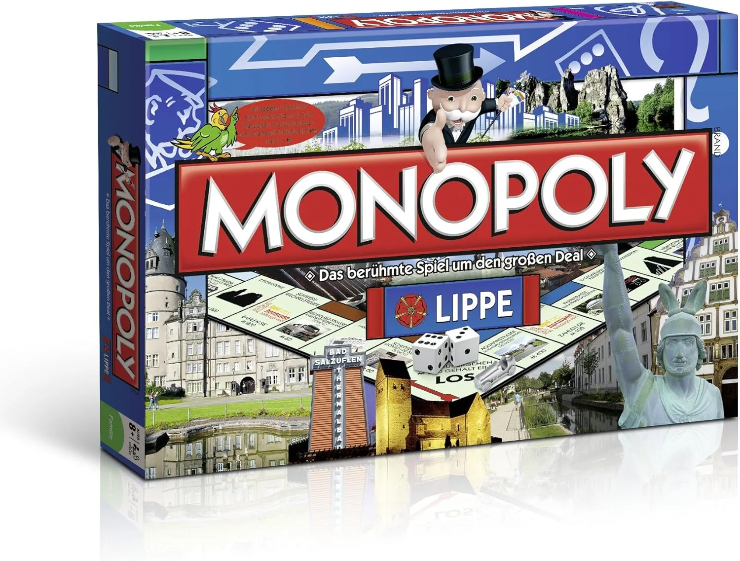 Winning Moves - Monopoly Lippe Brettspiel, Gesellschaftsspiel für 2 Spieler ab 8 Jahren