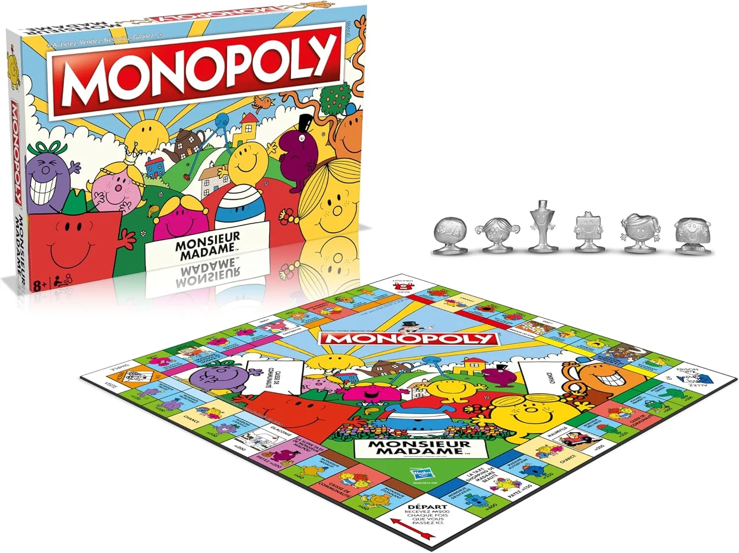 Winning Moves - Monopoly Monsieur Madame - Gesellschaftsspiel - Brettspiel - französische Version