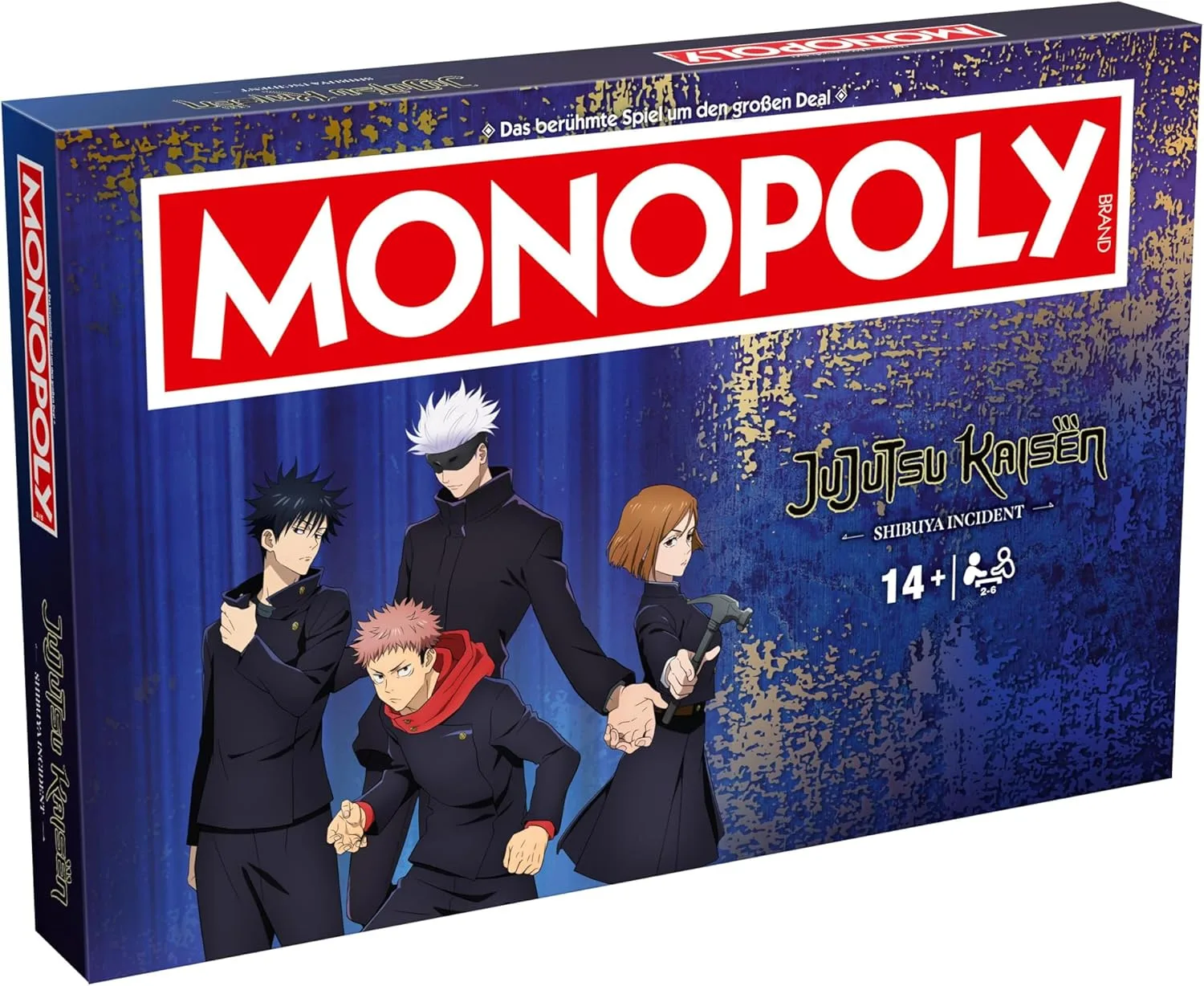 Winning Moves Monopoly Jujutsu Kaisen Season 2 Edition - Monopoly Spiel für Fans - Familienspiele Strategie Brettspiele Jujutsu Kaisen Season 2-2+ Spieler ab 14+ Jahren - Deutsch