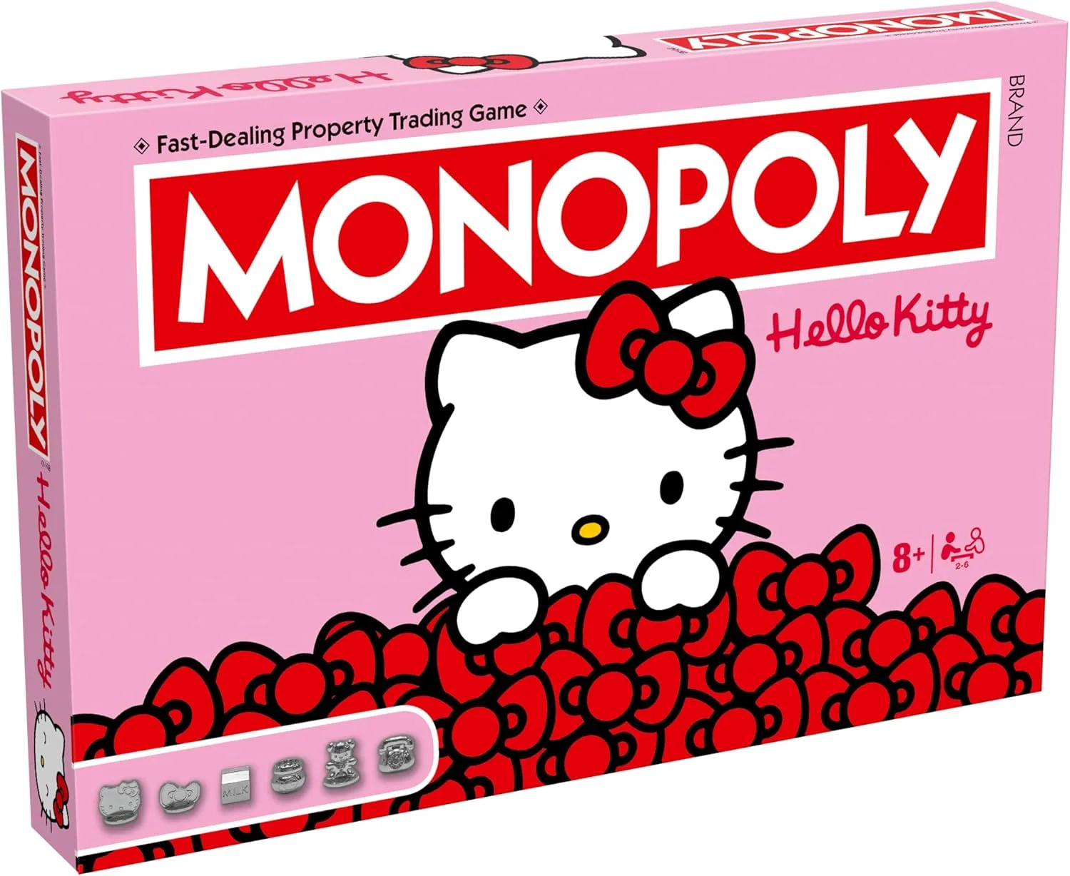 Winning Moves Hello Kitty Monopoly-Brettspiel, optimal für 2-6 Spieler und EIN tolles Geschenk für Fans ab 8 Jahren